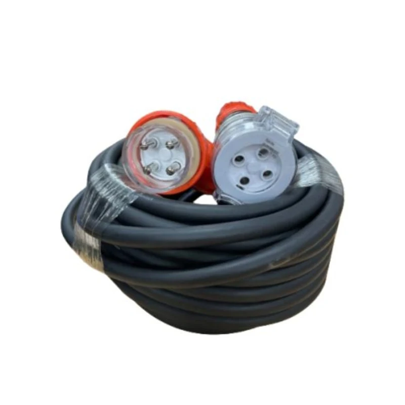 NEW Rubber 3Phase 20m Extension Lead, 4x6mm2, 32amp Plug & Socket